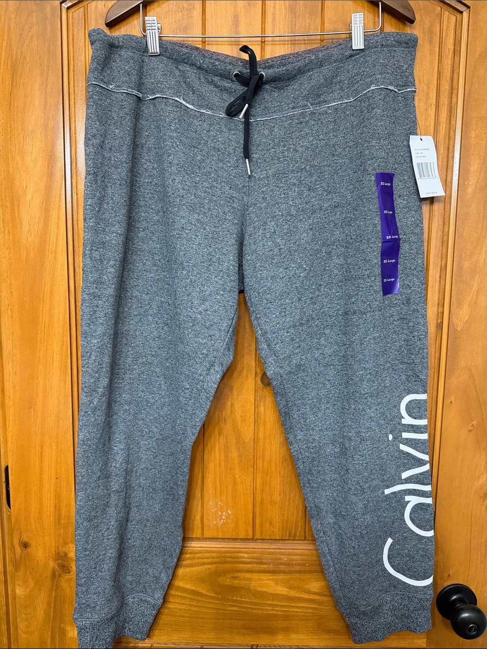 Calvin Klein Women's Gray Logo Jogger Sweatpants Size XXL NWT
